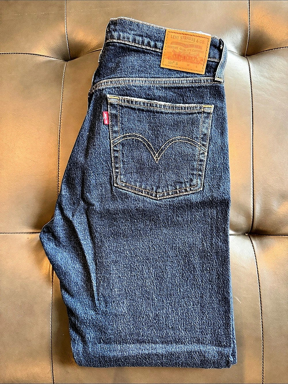 Levi's 501 Skinny Dark Wash Waist 28 Length 30